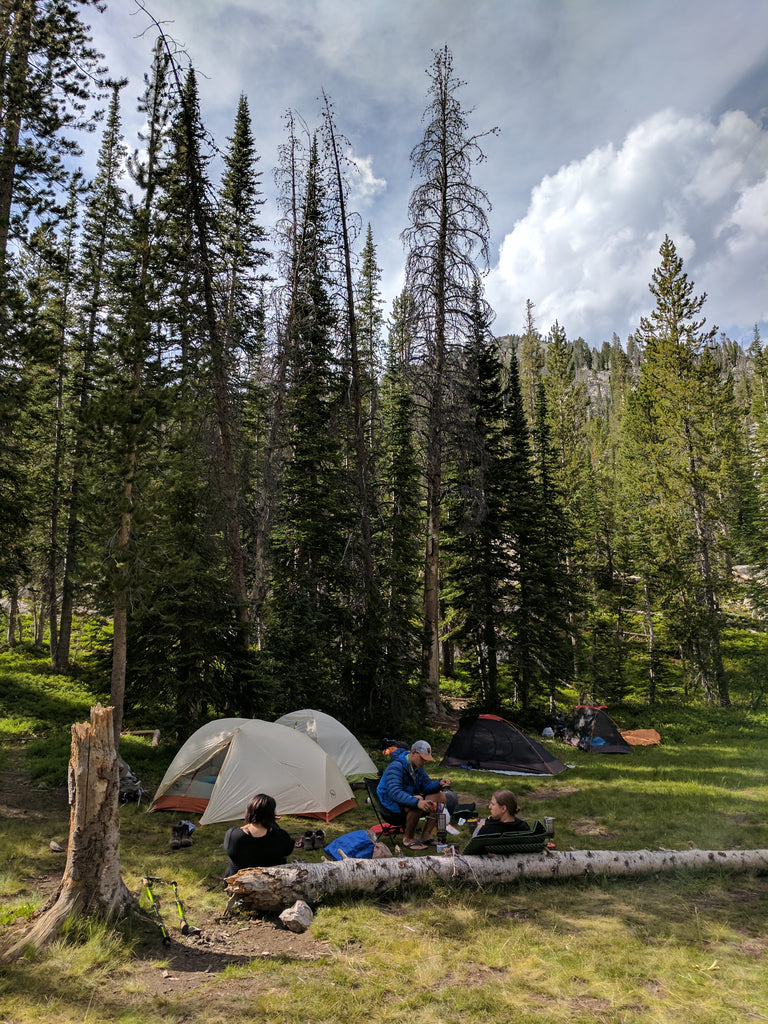 Camping tents sawtooth lakes