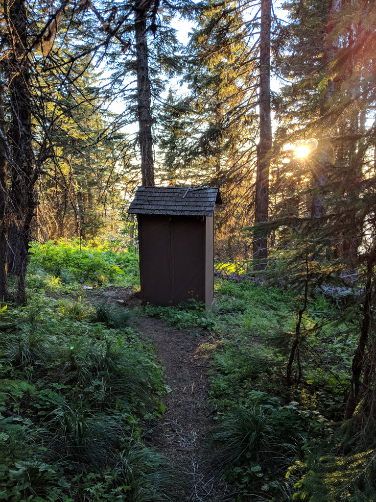 Lookout Butte Idaho fire lookout tower offline outdoors outhouse