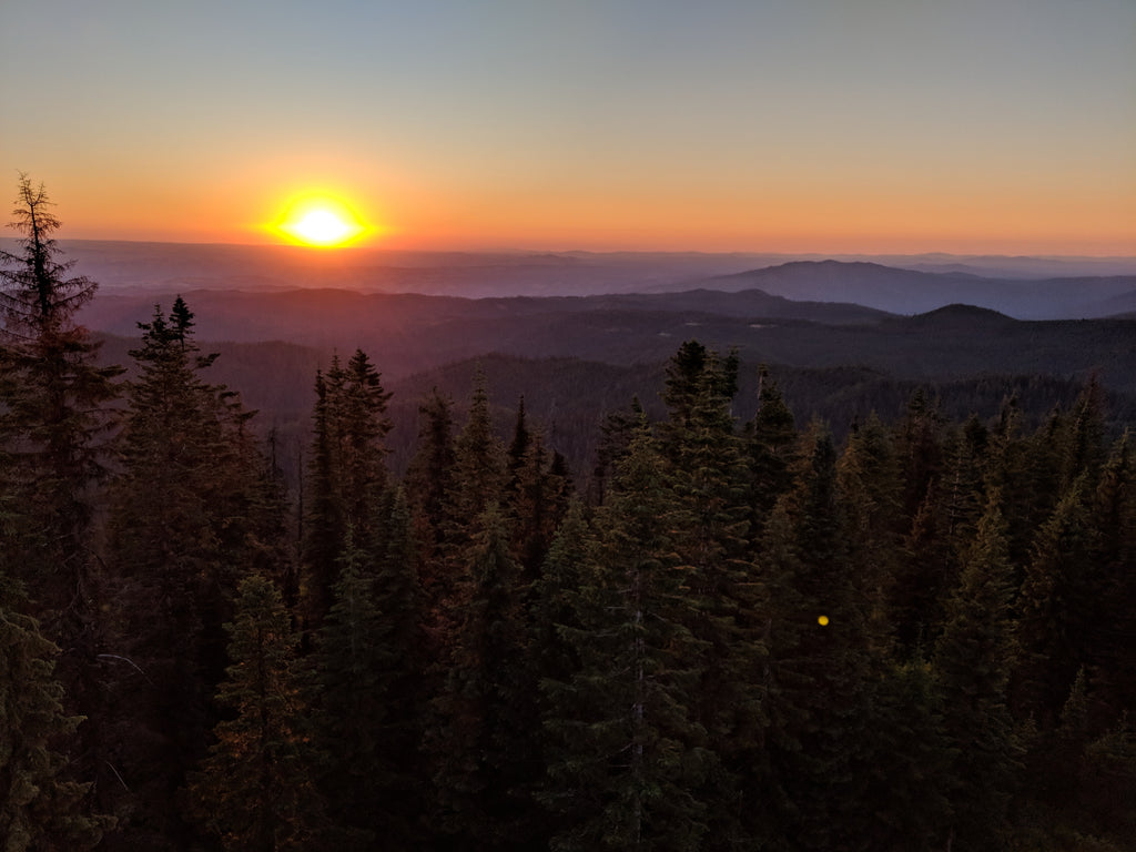 Lookout Butte Idaho fire lookout tower offline outdoors sunset