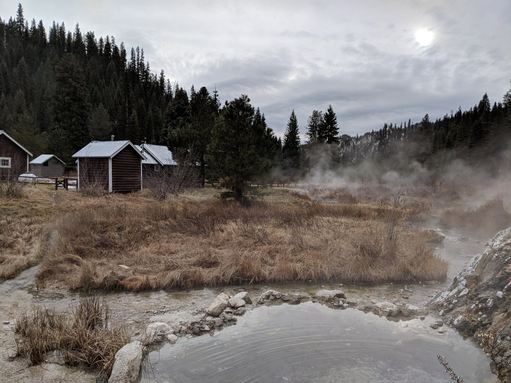 Boiling Hot Springs Cabin Idaho pool