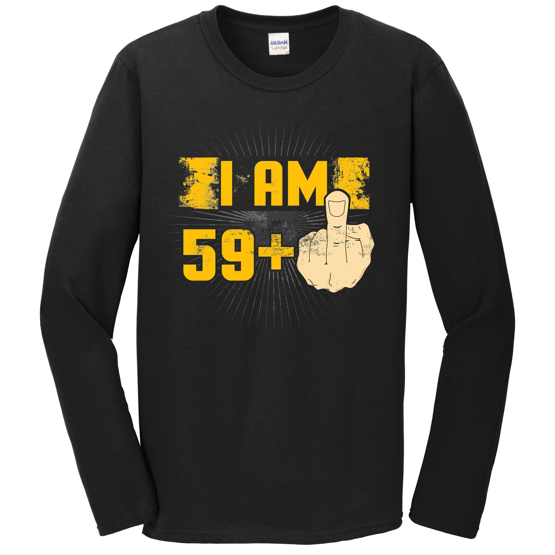 60th Birthday Shirt For - I Am 59 Plus Middle Finger 60 Years Old – Really Awesome Shirts