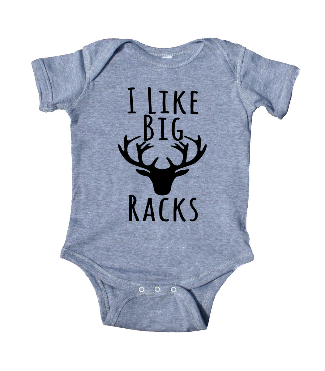 Big Racks Funny Deer Hunting Season Gift Boys Baby Infant Romper Newborn 