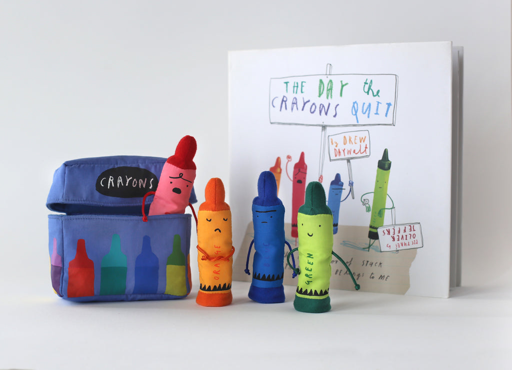 Crayons Finger Puppet Playset (US and Canada Only) – Oliver Jeffers Stuff