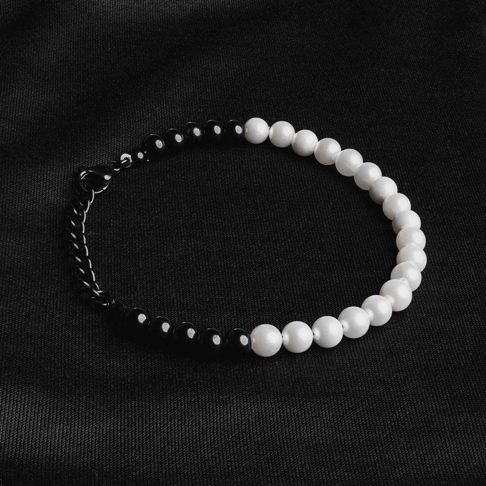 black and white pearls