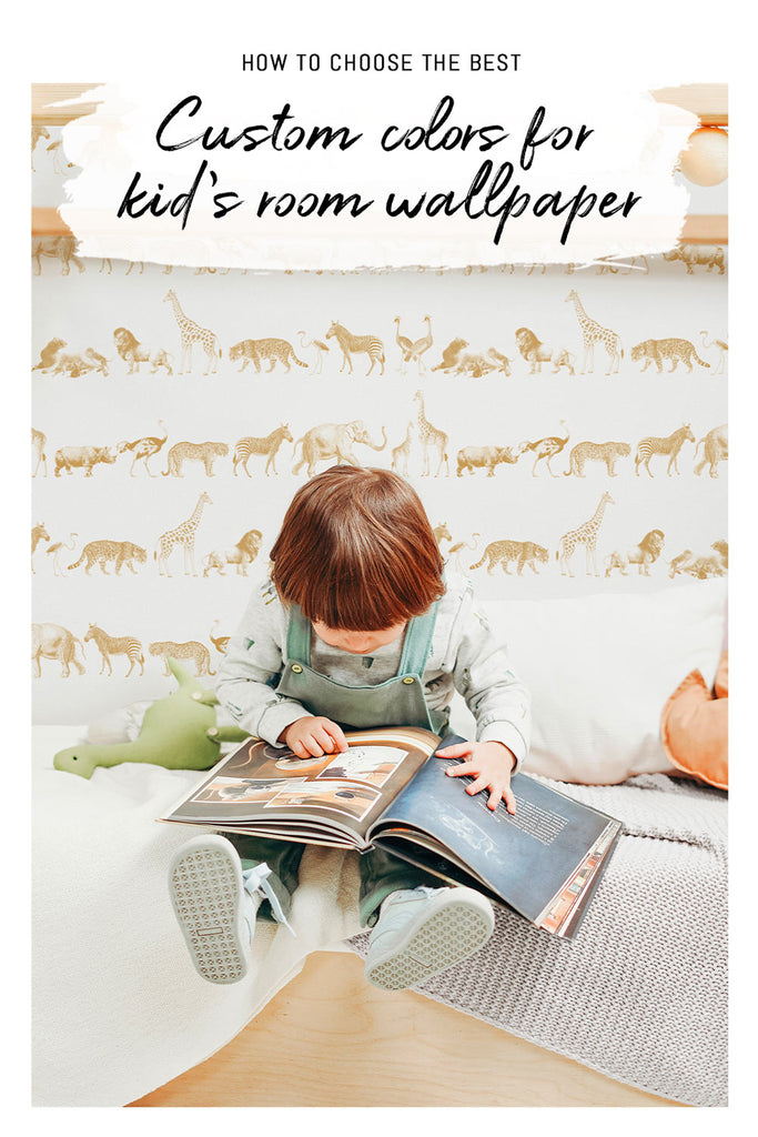 Custom colors for nursery wallpaper