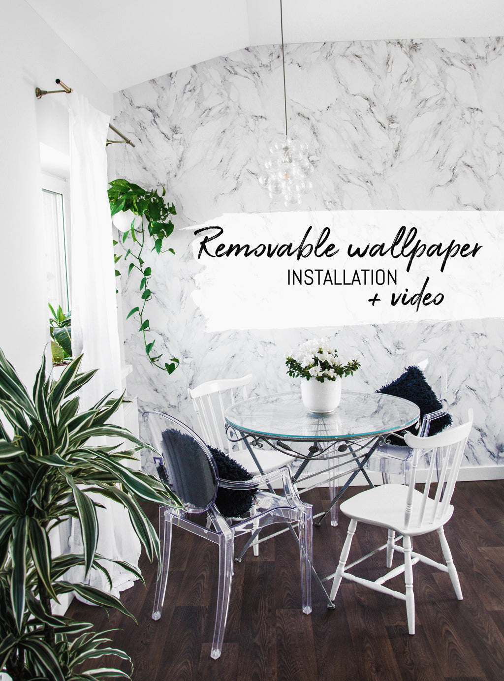 How to install removable wallpaper