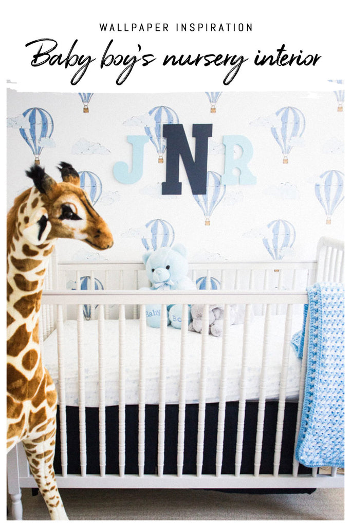 Boy's nursery room wallpaper ideas