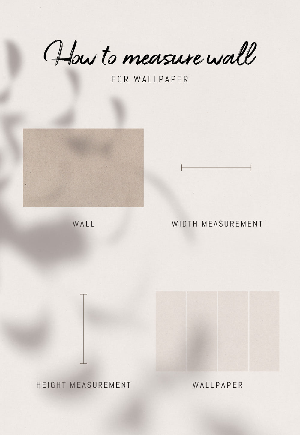 Measuring a wall for wallpaper