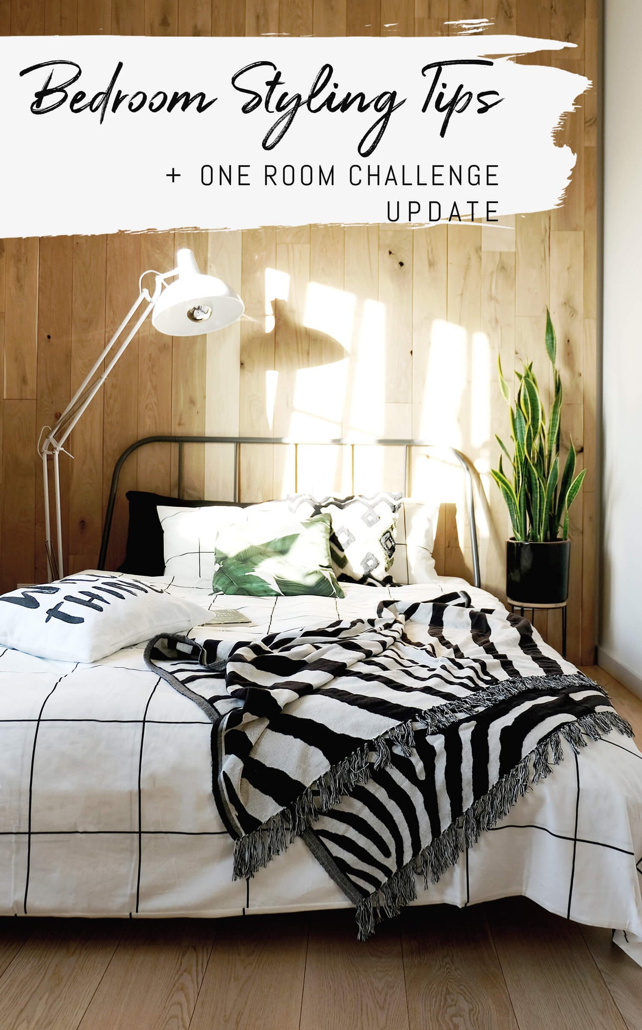 One Room Challenge 2019, Modern bohemian bedroom styling tips