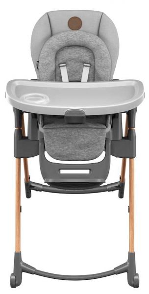 grey and white high chair