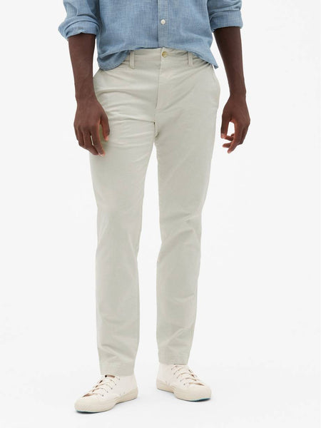 vintage wash khakis in slim fit with gapflex