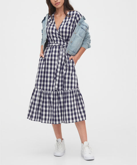 gap gingham dress