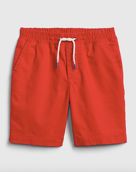 gap red shorts