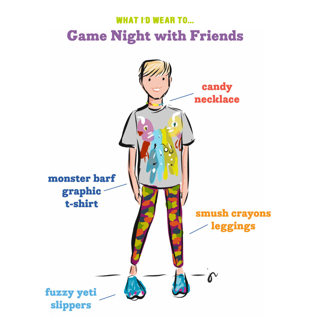 what-i-d-wear-to-game-night-with-friends-kid-made-modern