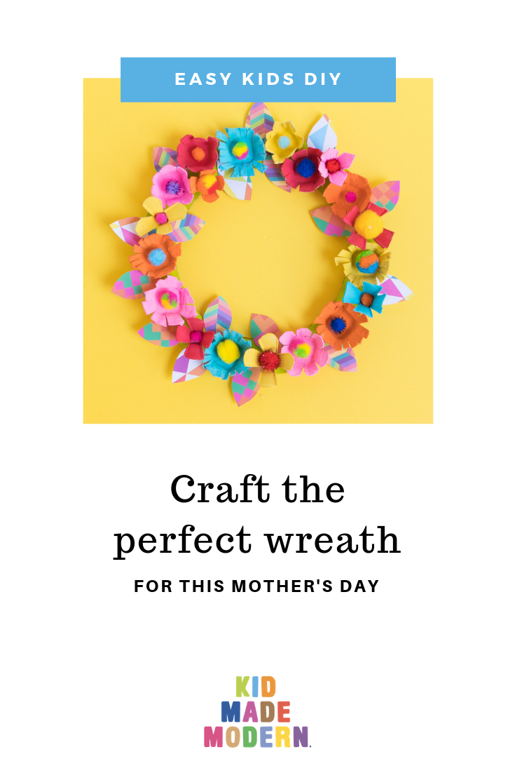 Upcycled DIY mothers day wreath