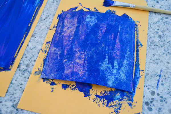 Kids Made Blue Color Art