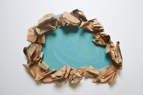 Torn Colored Paper, Hole In The Sheet Of Paper Stock
