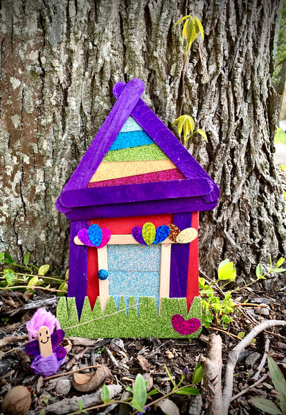 Craft Stick Fairy House Down The Tree