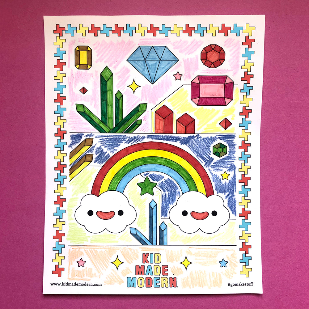 Free Printable Rainbow Coloring Page