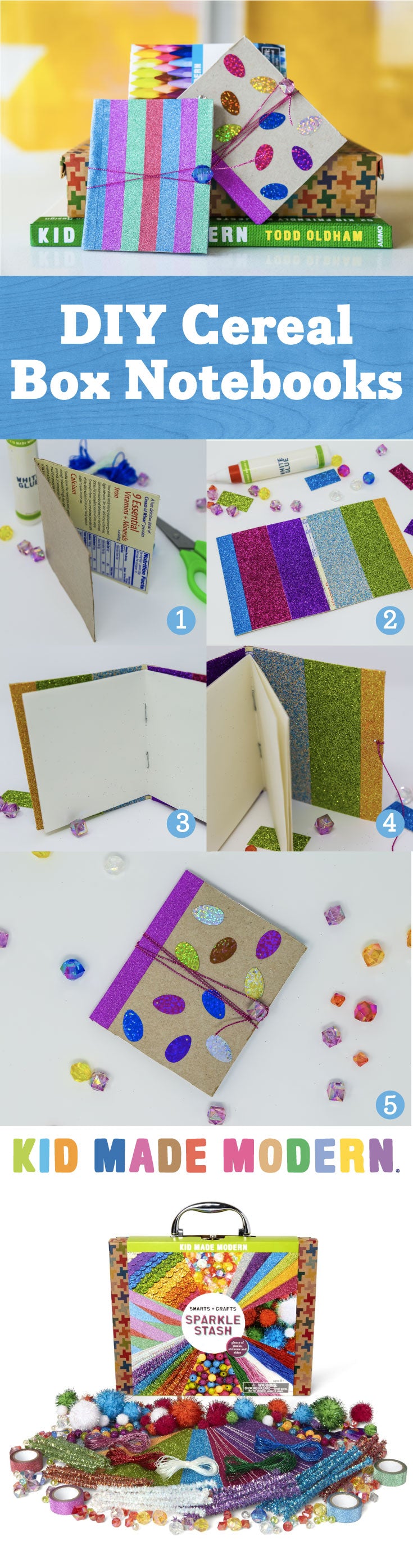 cereal box notebooks Pinterest
