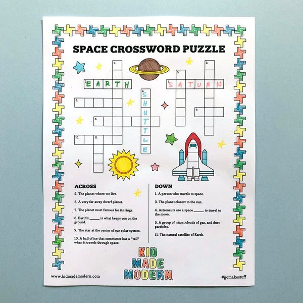 Space Crossword Puzzle