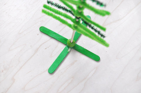 Pipe cleaner forest step 9
