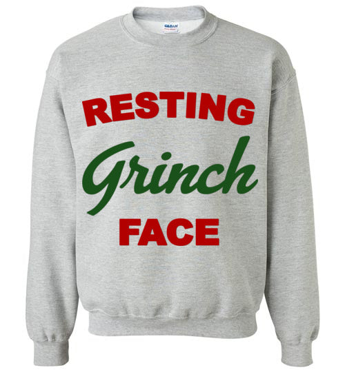 grinch face sweatshirt