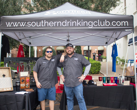 Brian and Jeremy repping Southern Drinking Club in Galveston 