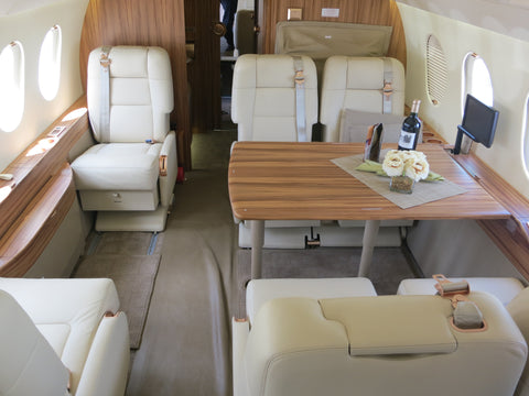 Flying on a Private Jet with Liquor