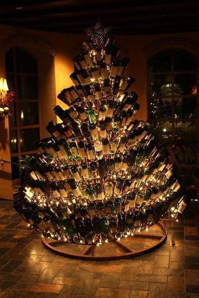 Wine Bottle Christmas Tree