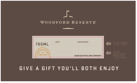 Woodford Reserve Custom Label