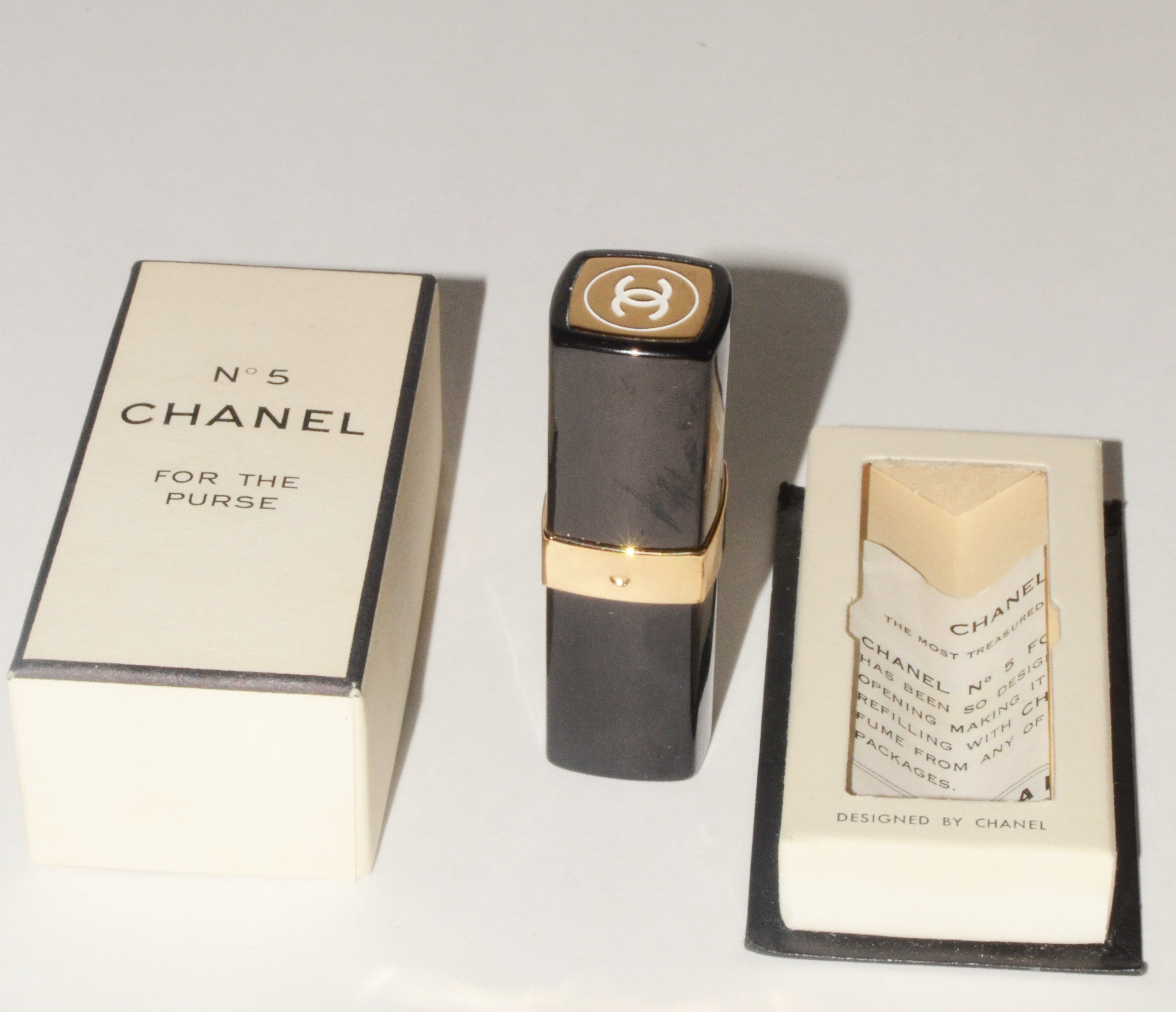 chanel no 5 purse pack