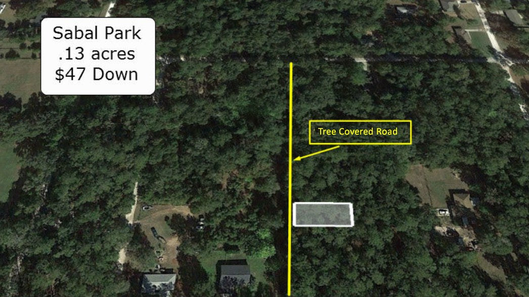 Beautiful .13 acre lot on Tree Covered Road Close to US 301- Owner Finance