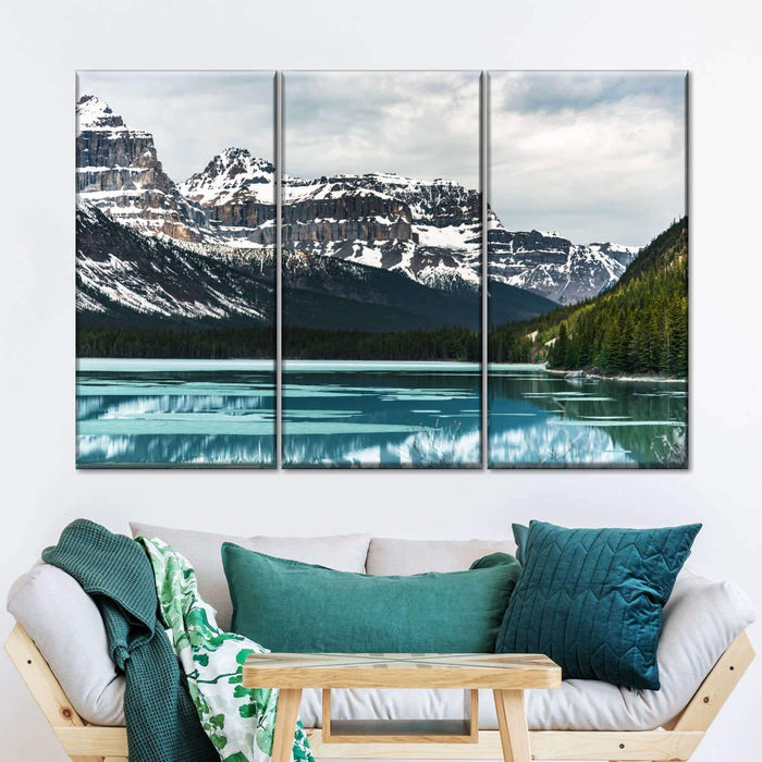 Enchanting Chilly Lake Multi Panel Canvas Wall Art by Lucas Moore