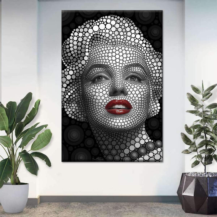Digital Marilyn Monroe Multi Panel Canvas Wall Art by Ben Heine