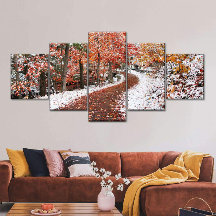 Two Seasons Multi Panel Canvas Wall Art by Ben Heine