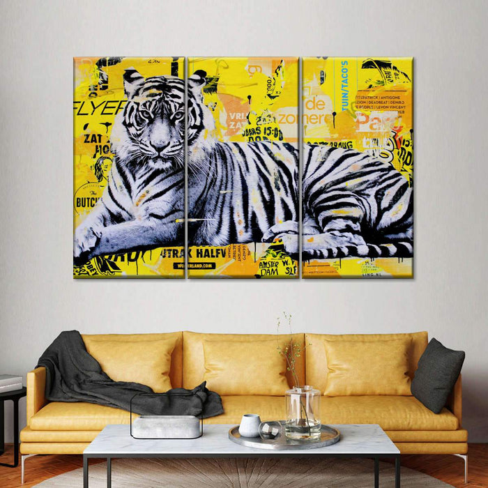 Tigerstyle Yellow Multi Panel Canvas Wall Art