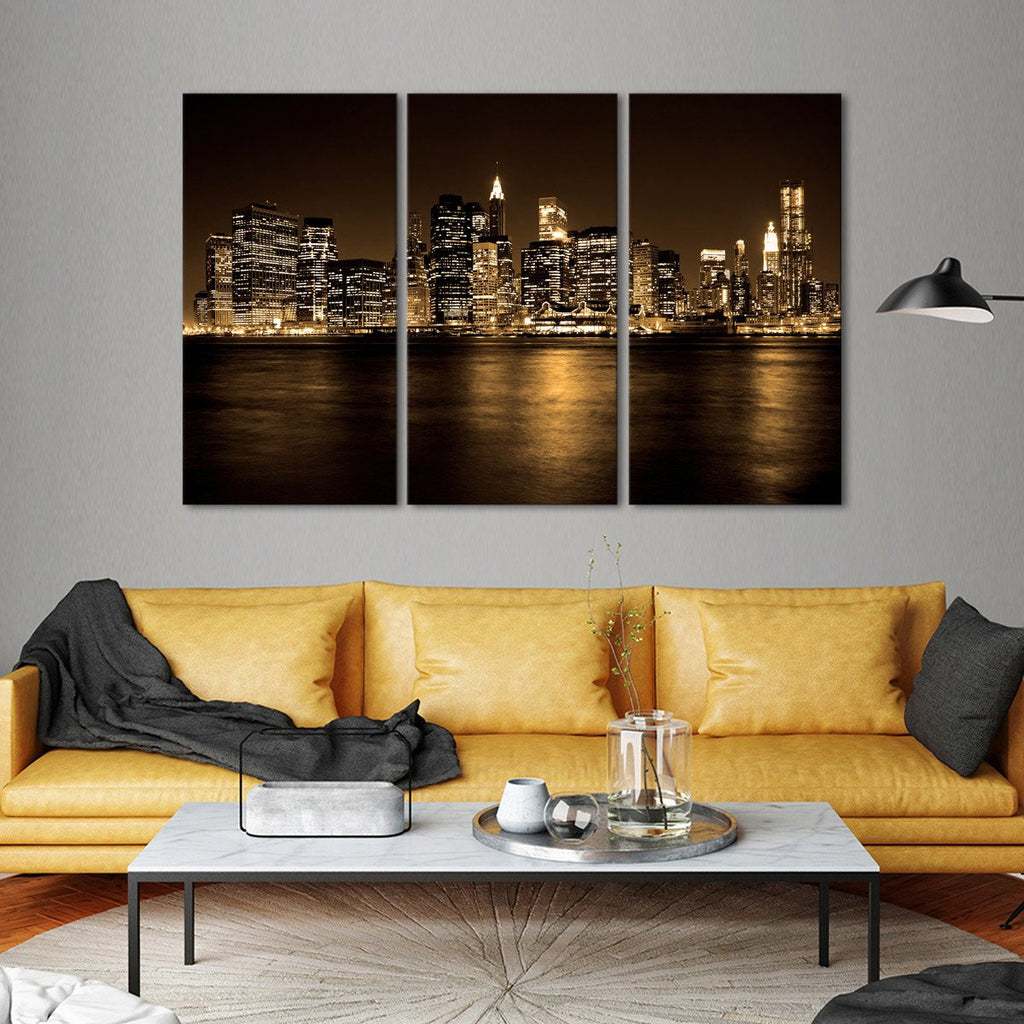 Manhattan Multi Panel Canvas Wall Art | ElephantStock