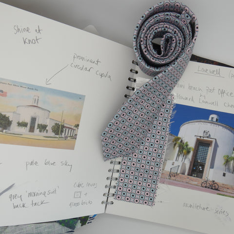 Sketch book for Lovewell print tie