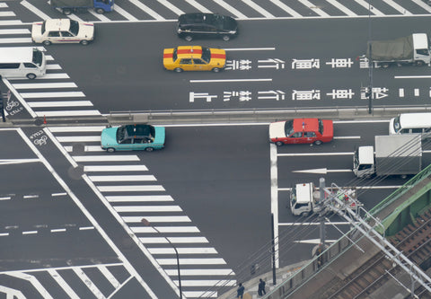 Zebra Crossings in Tokyo. Photo by Niki Fulton