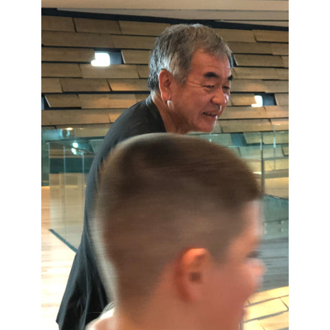 Kengo Kuma delighting local primary school children in the V&A Dundee