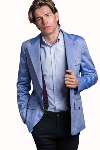 Blazer Liso Celeste