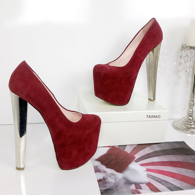 dark red heel