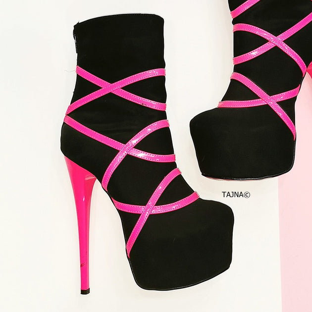 ankle boots pink