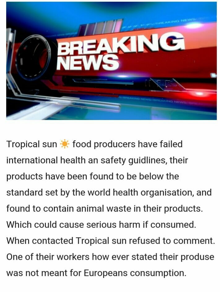 Tropical Sun Fake News