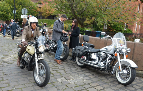 Arriving at Dukes 92 Mk 1 and California Distinguished Gentlemans Ride