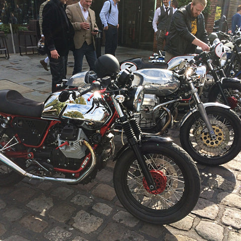 Motoguzzis at Dukes 92 Roadster and cafe racer Distinguished Gentlemans Ride
