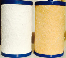Over-used drinking water filter cartridge