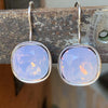 Rose Opal Silver Earrings