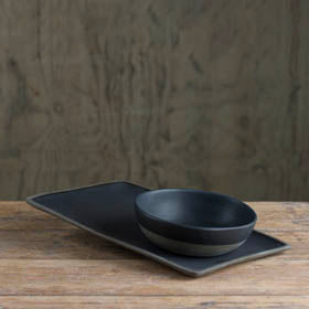 Prêt-à-Pot handmade ceramic plate and bowl available at Sarza home goods and furniture store, Rye, New York. 